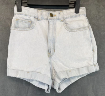 American Apparel Jeans Denim Shorts Size 27 Light Wash High Rise USA (3014) - Image 1 of 4