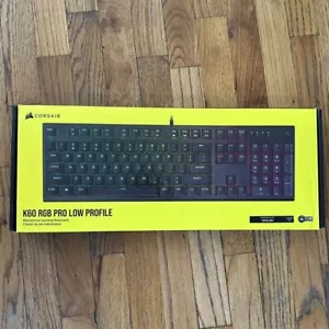 CORSAIR K60 RGB PRO niskoprofilowa przewodowa mechaniczna klawiatura do gier - czarna - Zdjęcie 1 z 2
