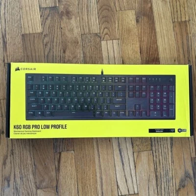 CORSAIR K60 RGB PRO Low Profile Wired Mechanical Gaming Keyboard - Black - Image 1 of 2