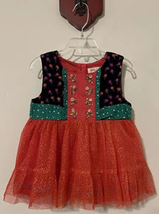 Matilda Jane Girls Size 4 Red Colorful Sleeveless Tunic Style Blouse! A2777 - Picture 1 of 5