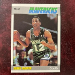 1987-88 Fleer Set DEREK HARPER #48 DALLAS MAVERICKS ** MINT ** HIGH GRADE ** - Picture 1 of 1