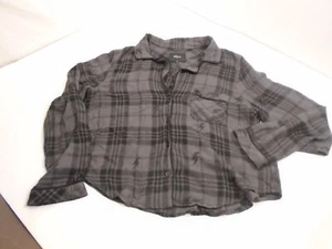 Rails Kellen Charcoal Jet Lightning Long sleeve shirt button up Women’s M - Picture 1 of 5