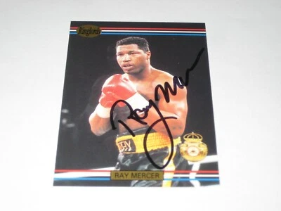 BOXING CHAMPION GOLD MEDALIST THE LEGEND RAY MERCER AUTOGRAPHED CARD COA - Image 1 of 4