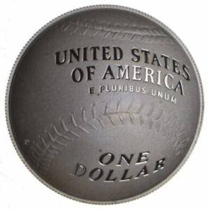 Proof 2014 Baseball Hall Fame - US Commemorative 90% Silver Dollar