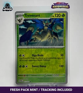 Trevenant 013/167 Holograma Inverso Pokemon Mascarada Crepúsculo COMO NUEVO ENVIADO HOY - Imagen 1 de 2