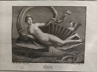 1780 ca. Antica acquaforte  raffigurante Venere e Amore P.Campana