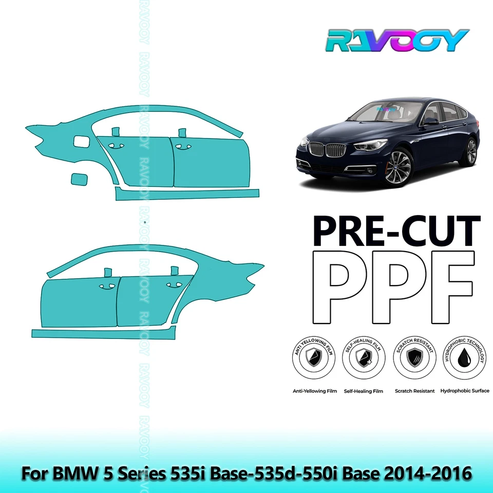  Paint Protection PPF Kit For BMW 5 Series 535i Base-535d-550i Base 2014-2016 - Image 1 of 4
