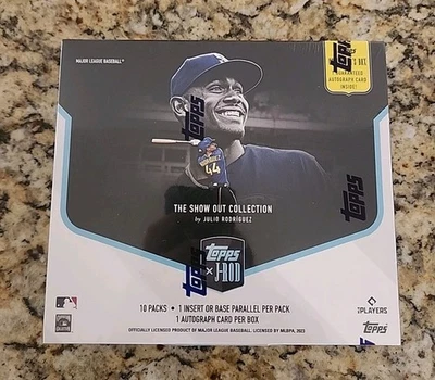 2023 Topps X J-Rod The Show Collection Collector Box Julio Rodriguez 1 Auto New - Image 1 of 4
