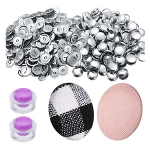 100 Sets Cover Buttons Kit with Tools Size Buttons to Cover Self Cover2232 - Picture 1 of 7