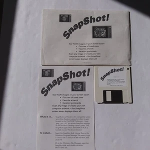 SnapShot! Screen Saver Software v1.0 for Windows 3.1 with 3.5" Floppy Disk 1995 - Picture 1 of 4