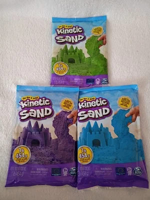 Kinetic Sand Green 1lb Purple 1lb Blue 1lb - image 1 of 4