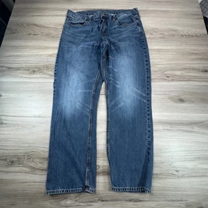 Old Navy Mens 38x30 Straight Leg Blue Wash Denim Jeans - Picture 1 of 9