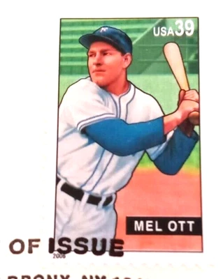 Mel Ott - Baseball Sluggers - 2006 22kt Gold Replica Stamps - SEE BELOW - Image 1 of 4