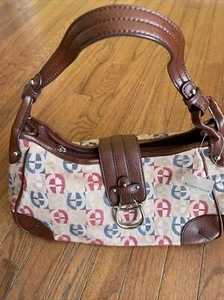 Vintage Etienne Aigner Handbag Colorful Logo Medium Shoulder Purse NWT - Picture 1 of 16