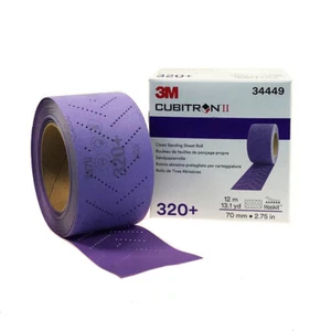 3M 34450 Cubitron II Hookit Clean Sanding Sheet Roll, 400+ grade, 70 mm x 12 m - Picture 1 of 2