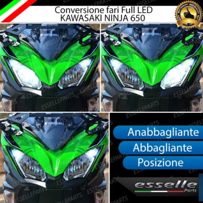 ESL CONVERSIONE FARO LED KAWASAKI NINJA 650 ANABBAGLIANTE + ABBAGLIANTE + POSIZIONE