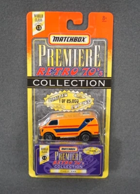 MATCHBOX PREMIERE RETRO 70s COLLECTION WORLD CLASS SERIES 13 CHEVY VAN 1 OF 25K - Image 1 of 4