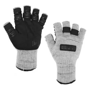 Guantes de pesca en hielo de lana de trapo sin dedos lanudos armadura de hielo almeja - talla grande o XL - Imagen 1 de 1