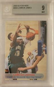 2003-04 Sports Illustrated SI For Kids #264 LeBron James BGS 9 MINT RC Rookie