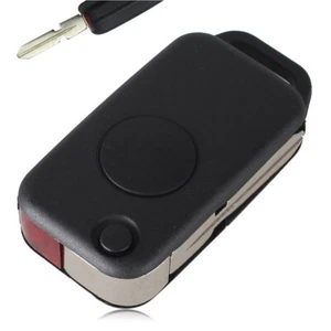 For Mercedes Benz W124 W202 S500 SL500 1 Buttons Flip Remote Key Shell Case Fob - Picture 1 of 5
