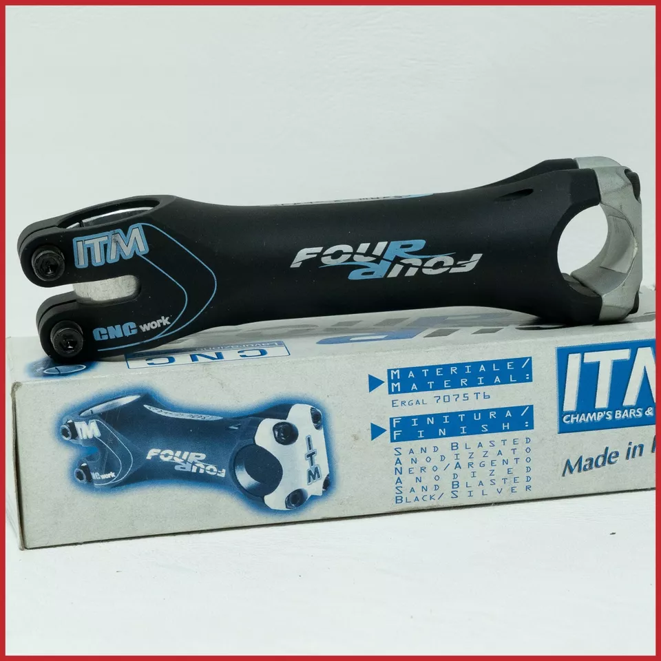 NOS ITM FOUR CNC AHEAD STEM 130 1 1/8 25.8 mm THREADLESS AHEADSET VINTAGE OLD - Image 1 of 4