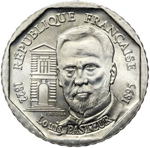 France - Commemorative Coin - 2 Francs 1995 - Paris - Louis Pasteur 1822-1895 - Picture 1 of 2