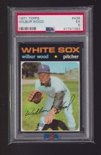 Wilbur WOOD  PSA 5  / 1971 Topps #436 - Chicago WHITE SOX GRADED