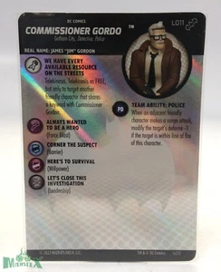 Heroclix Batman Team-Up Set Comisionado Gordon #L011 ¡tarjeta legado! - Imagen 1 de 1