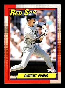 DWIGHT EVANS ⚾ 1990 Topps Béisbol #375 Medias Rojas de Boston - Imagen 1 de 2