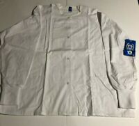 Details about   Scrub Top GelScrubs White Scrub Top Jacket Size 2XL Unisex