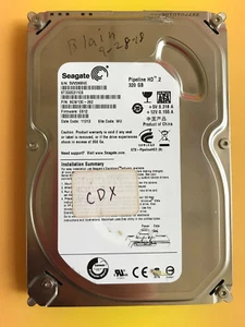 Seagate ST3320311CS 320GB, Internal, 5900 RPM, 3.5" Hard Drive, Storage, As-is - Picture 1 of 3