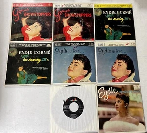 Eydie Gorme Eight 4-track 45 EP's, 7 with Cardboard Sleeves - Imagen 1 de 2