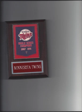 MINNESOTA TWINS WORLD SERIES PLAQUE BASEBALL CHAMPIONS CHAMPS MLB Cover