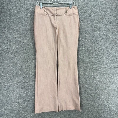 Joe B Dress Pants Women 5 Beige Mid Rise Flat Front Flared Pockets Casual Solid - Image 1 of 4