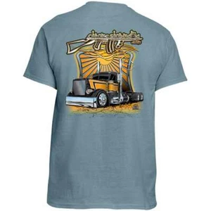 CSM Pete 379 And Summer Fun Truck Stone Blue T-Shirt - 3XL - Bild 1 von 2