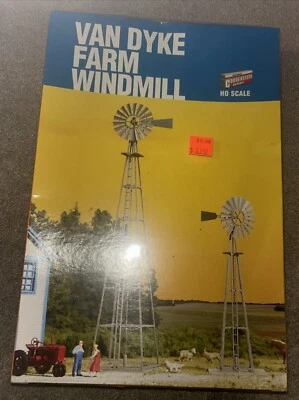 Walthers ~ HO Scale ~ 933-3198 ~ Van Dyke Farm ~ Windmill (2)  ~ Kit - BRAND NEW - Image 1 of 2