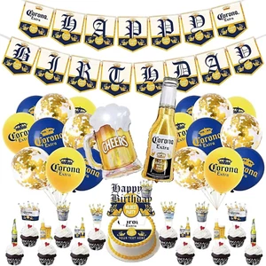 Corona Beer Themed Party, Men Women Boys Girls Birthday Party Balloon Decoration - Picture 1 of 5