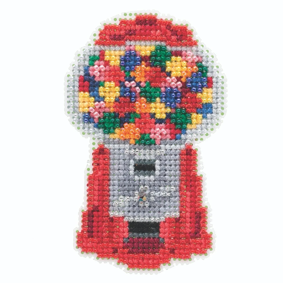 Gumball Machine Beaded Cross Stitch Kit Mill Hill 2020 Spring Bouquet MH182014 - Image 1 of 1