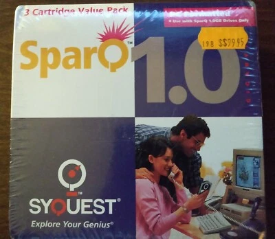 Brand NEW SyQuest SparQ 1.0 Gigabyte  Disc PC Formatted SPARQ1 1GB Media NEW - Image 1 of 3
