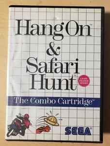 Hang-On and Safari Hunt for Sega Master System With Manual Fast Shipping  - Picture 1 of 3