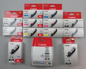 diverse Canon Patronen PGI-570 XL PGBK CLI-571 XL Bk GY C M Y  - Bild 1 von 20