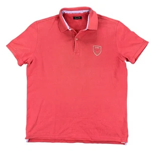 MASSIMO DUTTI Golf Polo Mens Size Large 40 Short Sleeve Shirt Pink Casual Summer - Picture 1 of 8