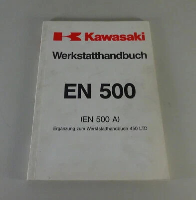 Werkstatthandbuch Nachtrag / Workshop Manual Kawasaki EN 500 (A) Stand 1990 - Bild 1 von 4