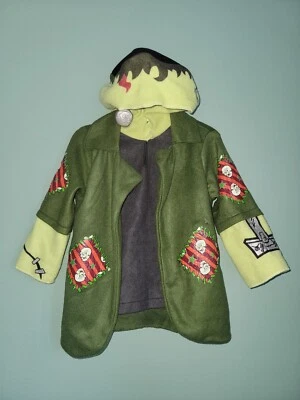 RUBÍES FRANKENSTEIN LIL FRANKIE ABRIGO CON CAPUCHA DISFRAZ DE HALLOWEEN EE. UU. VESTIR NIÑO PEQUEÑO Foto 1 de 4