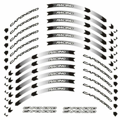 Para APRILIA CAPONORD 1200 LLANTA LOGO RUEDA PEGATINA CALCOMANÍAS CINTA ESTÉREO PASTERS Foto 1 de 4