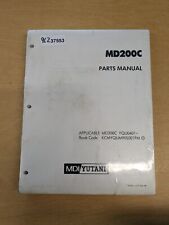 MDI Yutani MD200C OEM Parts Catalog Manual