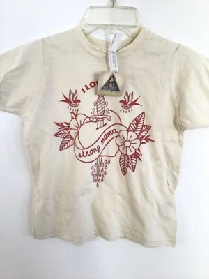 NUEVO CON ETIQUETAS Camiseta Camiseta Gráfica Juvenil Piel de Conejo Manga Corta Estampado I LOVE MAMA Talla 5/6 Foto 1 de 4