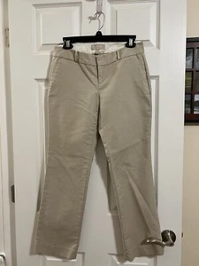 BANANA REPUBLIC JACKSON FIT Straight Leg women's khaki/tan pants 4P Petite - Picture 1 of 3