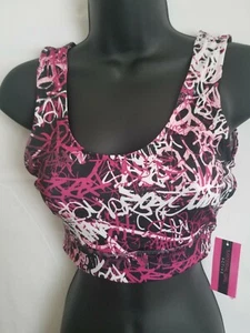 Sujetador deportivo Material Girl Active Graffiti talla pequeña para mujer - Imagen 1 de 9