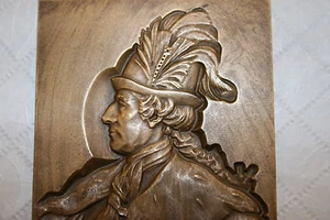 Polnische Bronzemedaille Medaillon Auszeichnung Stanislaw Poniatowski KOSTENLOSER VERSAND! - Bild 1 von 5